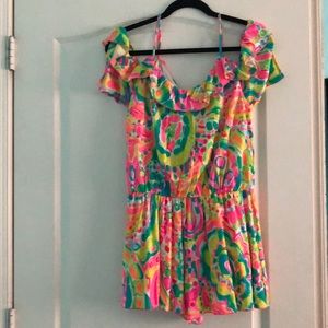 Colorful Lilly Pulitzer romper. Perfect for summer